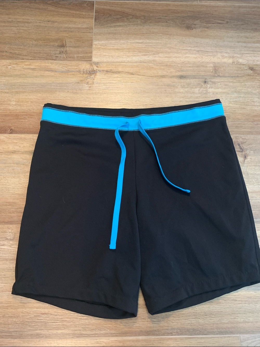 be inspired Black Shorts with Bright Blue Stitching  Size XL